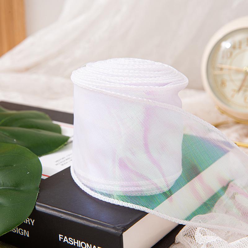 6 см перламутровая лента из пряжи «рыбий хвост» для создания цветочных букетов, подарков и украшений для тортов своими руками