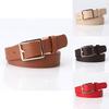 Fashion Womens Pu Belt With Metal Buckle For Casual Office Wear