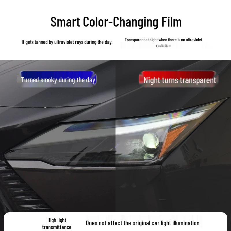 Lexus LX570 Headlight Film – Transparent Smoked Light-Control Protective Film