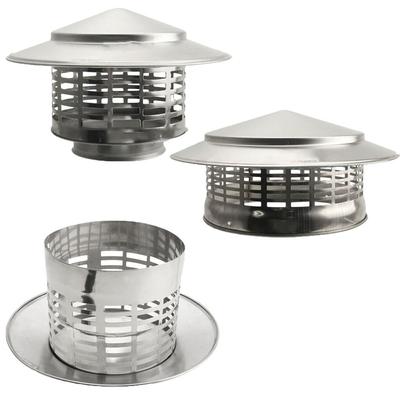 75-200 мм Вентилируемый дождевой колпак Нержавеющая сталь Выход воздуха Полезный колпак для дымохода Камины