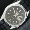 JAPAN VINTAGE SEIKO 5 AUTOMATIC REFURBISHED MENS BLACK DIAL WATCH A440534-4 Sk-a440534