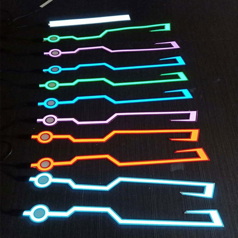 2024 Новый мотоциклетный шлем со светящейся полосой для ночной езды, светодиодная полоса для шлема, предупреждающий свет, светящийся реквизит для вечеринок