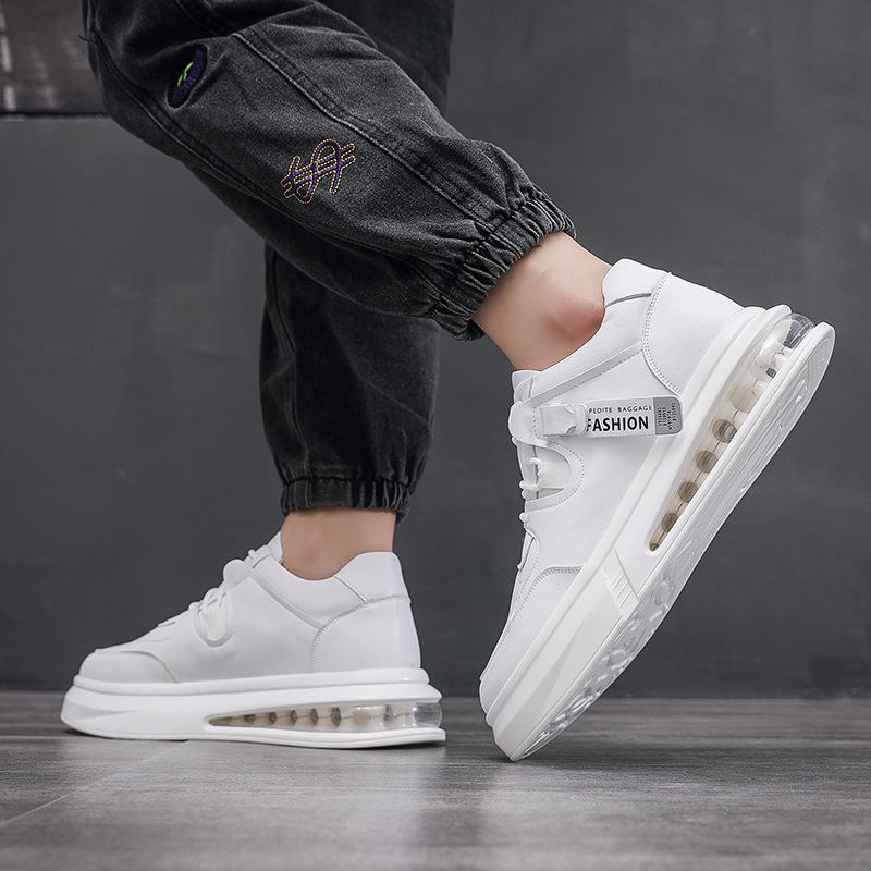 Нишевая мужская обувь осенне-зимняя белая обувь спортивная и любительская обувь на воздушной подушке модная обувь для скейтбординга персонализированная универсальная обувь Вэньчжоу
