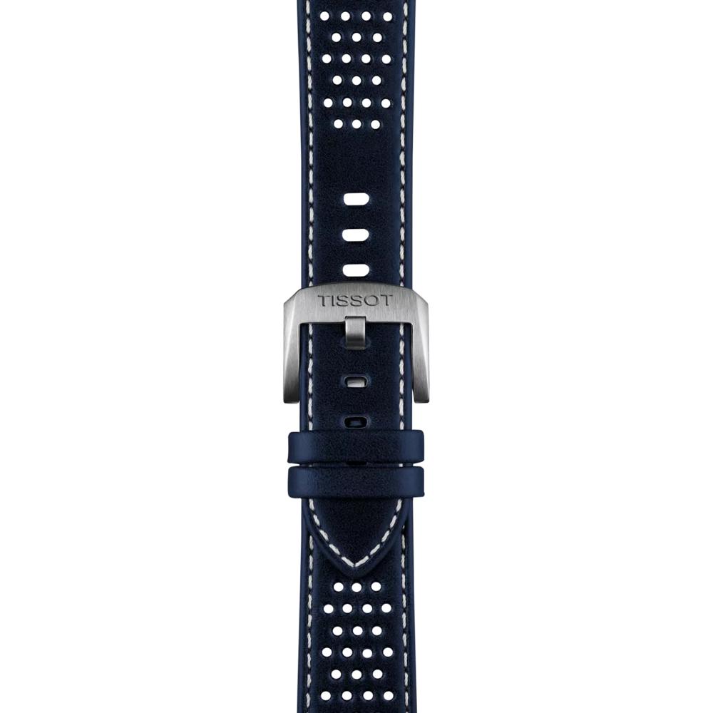 Tissot Мужские модные часы с кожаным ремешком и синим циферблатом T149.407.16.041.00