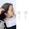 Bowknot Pendant Studs Earrings Butterfly Knot Earwears Ornament for Daily Wear