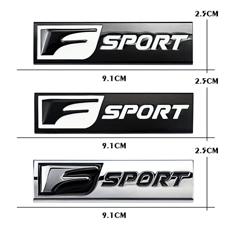 1Pcs 3D Metal Car Stickers F SPORT Letter Logo Badge For Lexus IS250 IS200 CT200h GS300 LS430 RX450h LX570 IS300 ES RX LS IS NX