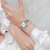 Women Dress Watch Square Dial Steel Strap Quartz Movement Ladies Girls