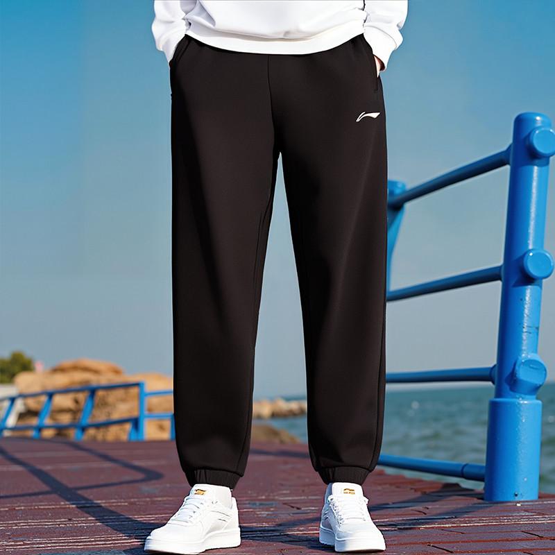 Li Ning Трикотажные спортивные штаны унисекс AKLVE07-1