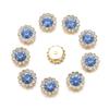 DIY Craft Hat Accessories Flower-shaped Rhinestone Buttons Clothes Decoration Crystal Glass Stone