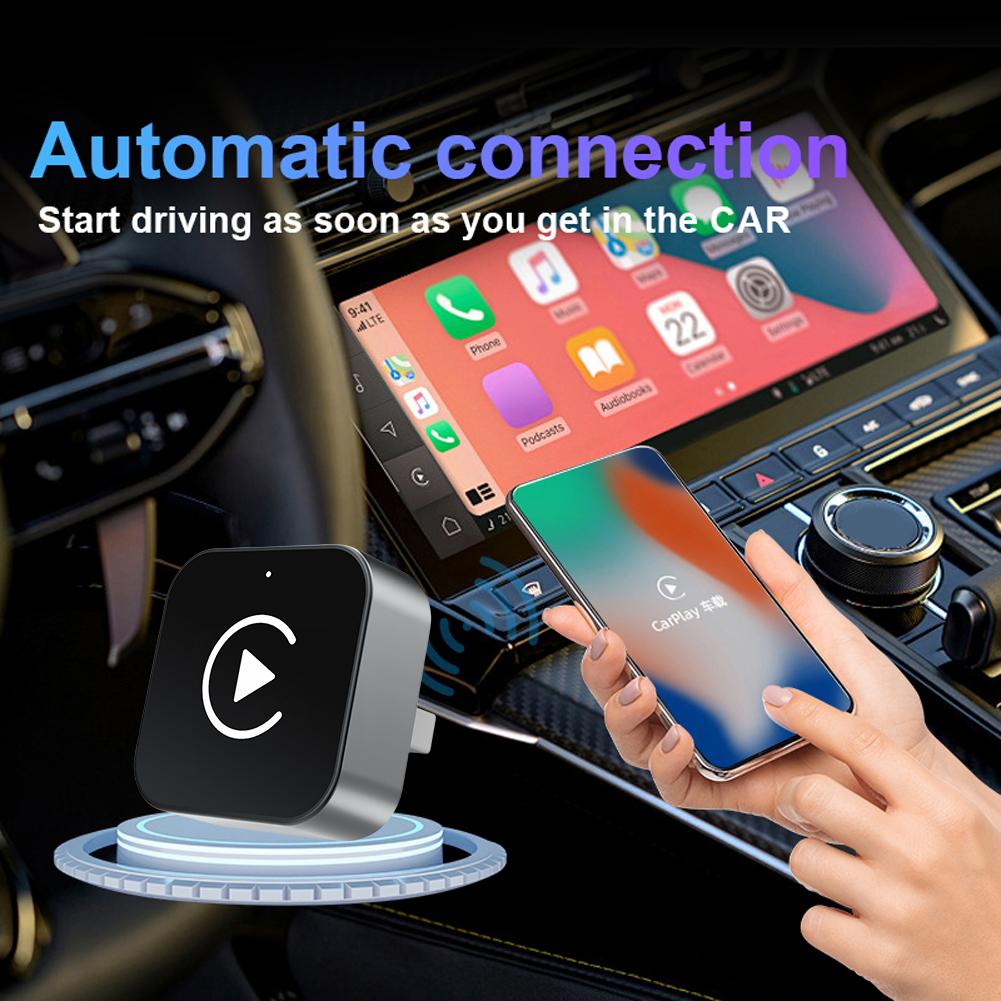 2-in-1 Wireless CarPlay & Android Auto Adapter AI Smart Box for All Cars Universal Compatibility with Seamless Wirel for iPhone