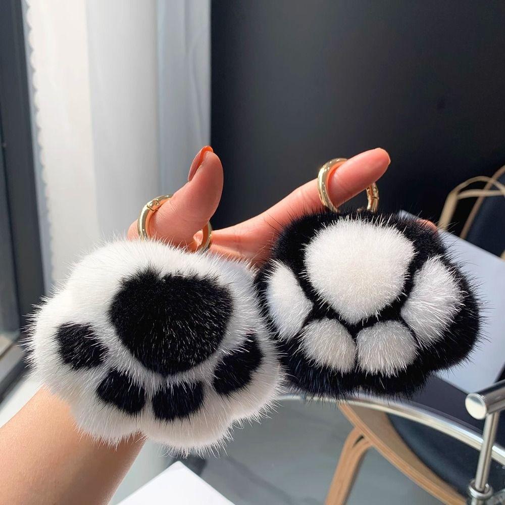 Брелок для ключей Furry Doll Cat's Paw, плюшевая игрушка Cat's Paw, кулон, ювелирное изделие, подарок
