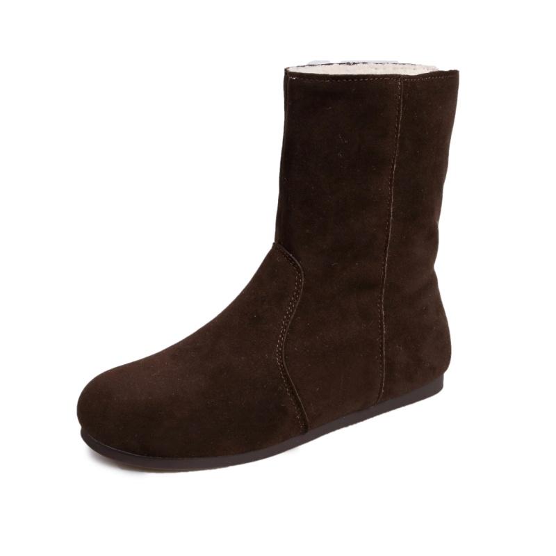 Женские ботильоны на плоской подошве с мехом, замшевые туфли, зимняя мода 2025 года, новые повседневные кроссовки-гладиаторы, короткие, плюшевые, теплые, для отдыха на свежем воздухе, зимние ботинки Mujer