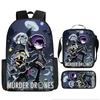 Inorganic Killer Children's School Bag Backpack Murder Drones Elementary School Cartoon Backpack Three-piece Set