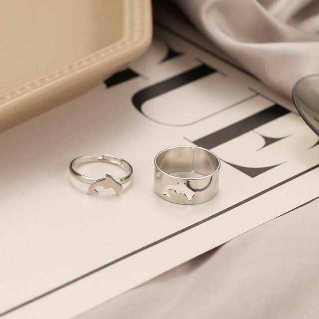 Модные золотые кольца с пламенем для женщин и мужчин, комплект колец для влюбленных пар, помолвка, свадьба, открытые кольца, ювелирные изделия