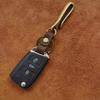 Vintage Genuine Leather Keychain Accessories High Quality Cowhide Key Chain For Men  U-Waist Keyring Hook