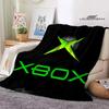 Одеяло с принтом логотипа X-BOX Фланелевое Теплое и красивое одеяло мягкий комфорт одеяло для кровати Домашнее дорожное одеяло подарок на день рождения