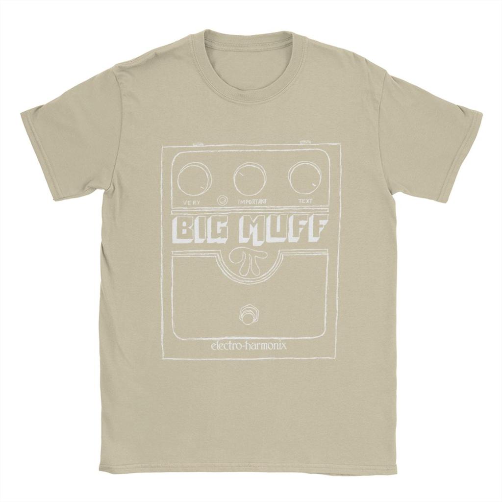 Мужская футболка Big Muff Guitar Pedal Effect Shoegaze Vintage Cotton Tees Футболки с коротким рукавом O Neck Одежда в подарок