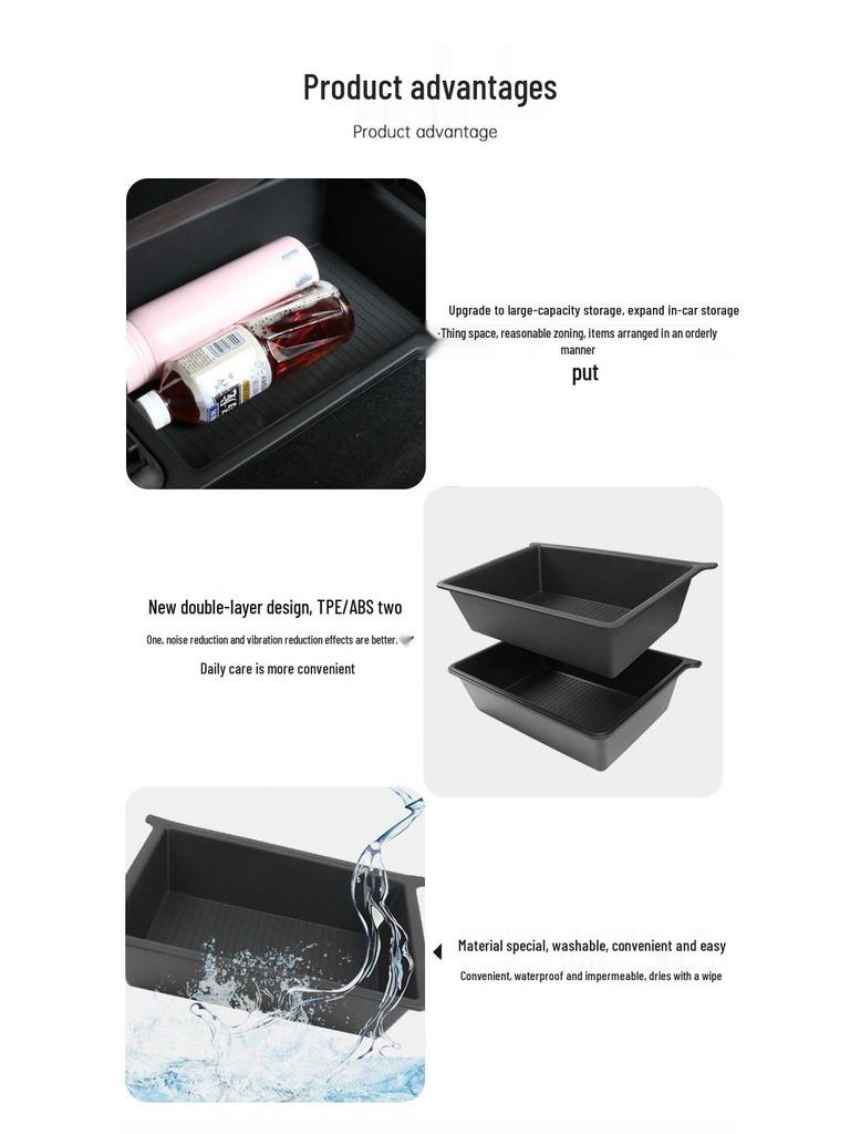 2023 Model X Under-Seat Storage Box Organizer