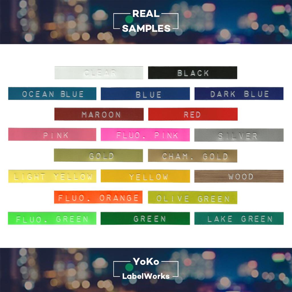 Запасная лента для 3D-пластмассового тиснения этикеток для устройства для изготовления этикеток DYMO 12965 1610 с 3/8 дюйма * 9,8 футов, 1 шт.