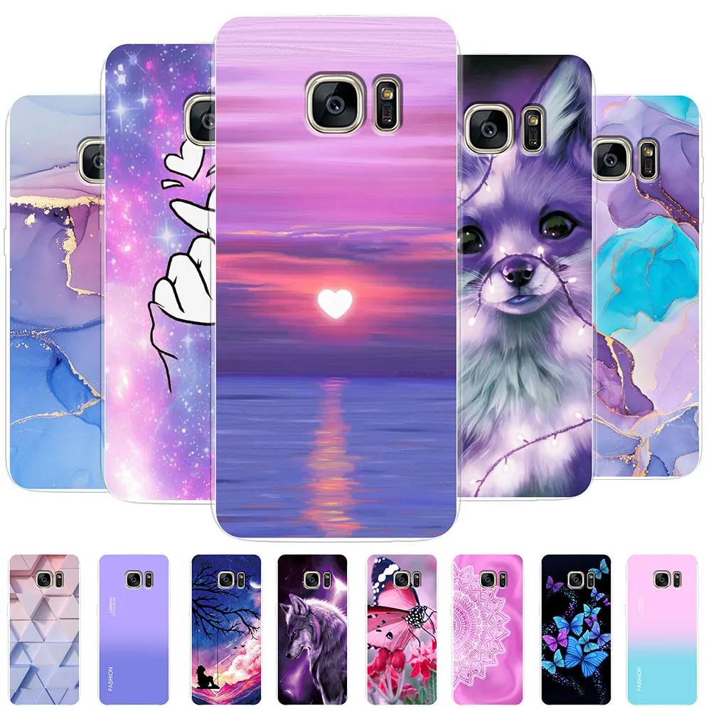 For Samsung Galaxy S7 Edge Case Galaxy S7 Shockproof Back Phone Cases For Samsung Galaxy s7 S 7 Edge Cute Silicone Clear Bumper