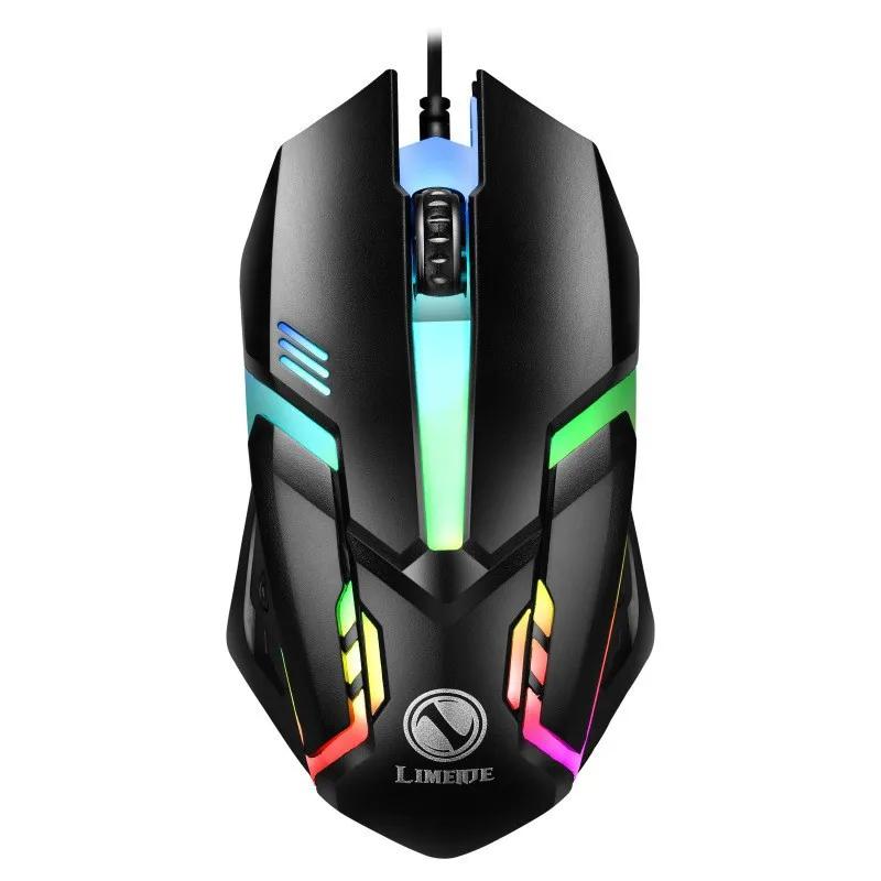 Проводная USB-клавиатура RGB-подсветка Игровая клавиатура Механическое ощущение клавиатуры 104 клавиши Стандартная клавиатура для ноутбука с Windows