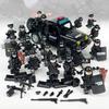 Cobra Pickup Truck X012 Small Particle Assembled Building Block Children'S Toys Black Car Model Swat Miniature Accessories