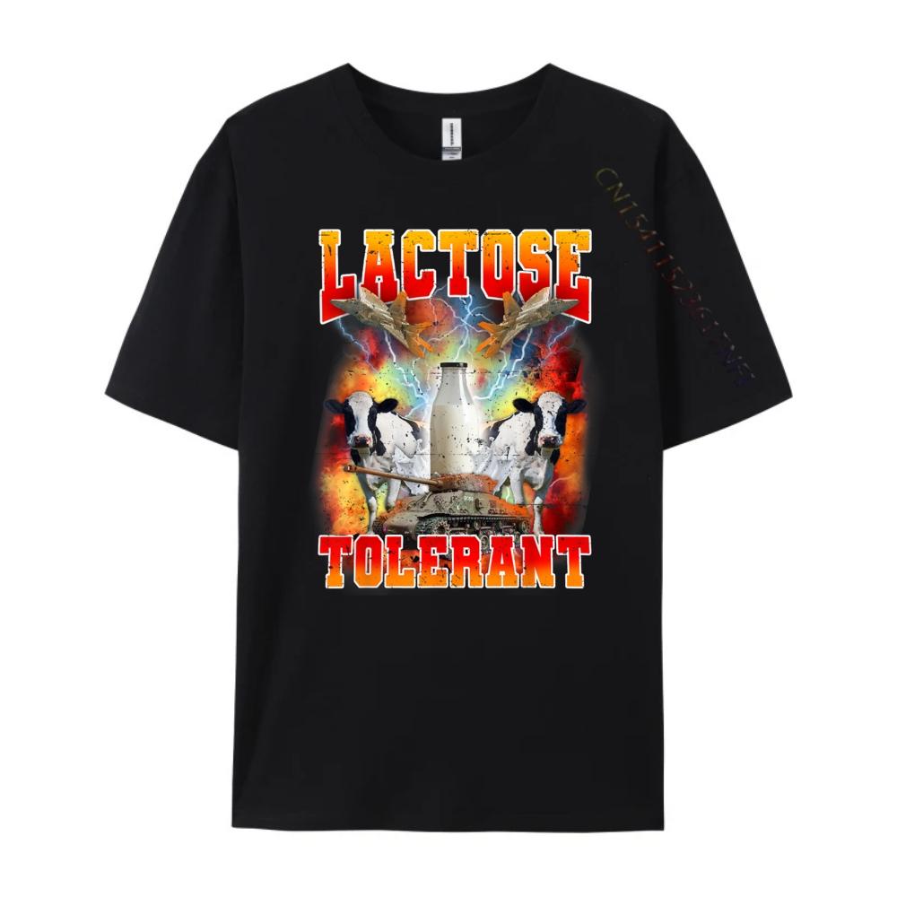 Lactose Tolerant Funny Sarcasm Meme Funny Lactose Tolerant Graphic Tee Shirt Youth Tee Shirt Men Tee Shirt