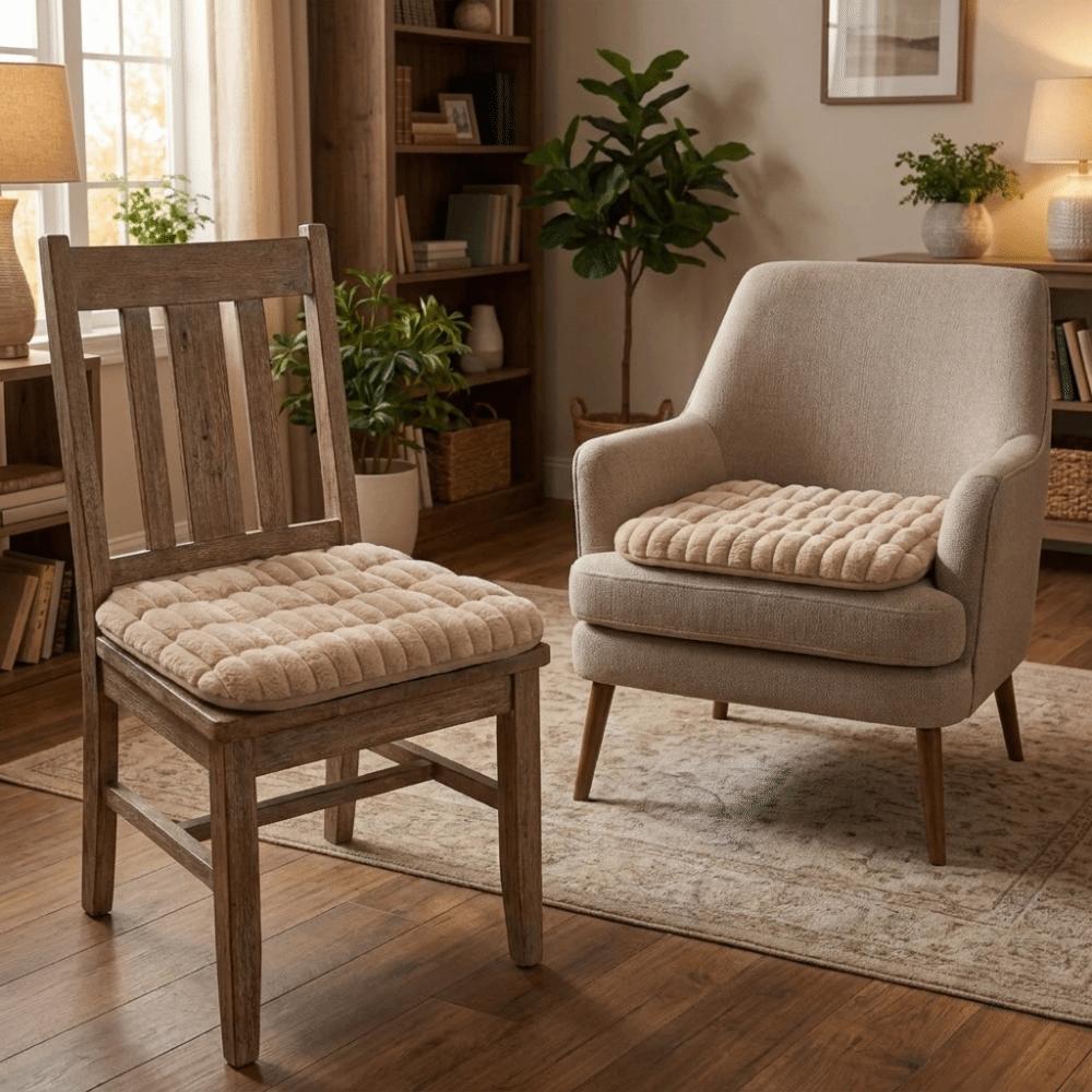 Anti-Slip Striped Seat Cushion Ultra Soft Non-Slip Cushion Decorative Chair Cushion Winter Season