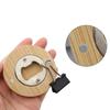 5pcs Magnetic Bamboo Blank Bottle Opener Round Fridge Magnet Kitchen Gadget Beer Opener  Soda