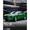 Welly 1/24 Porsche Macan Turbo SUV Alloy Car Diecasts & Toy Vehicles Car Model Miniature Scale Model Car Toy for Children