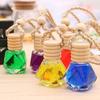 7ml Car Hanging Bottles Perfume Aromatherapy Refillable Air Freshener Diffuser Oil Fragrance Bottle Vehicle Auto Sapper Pendant