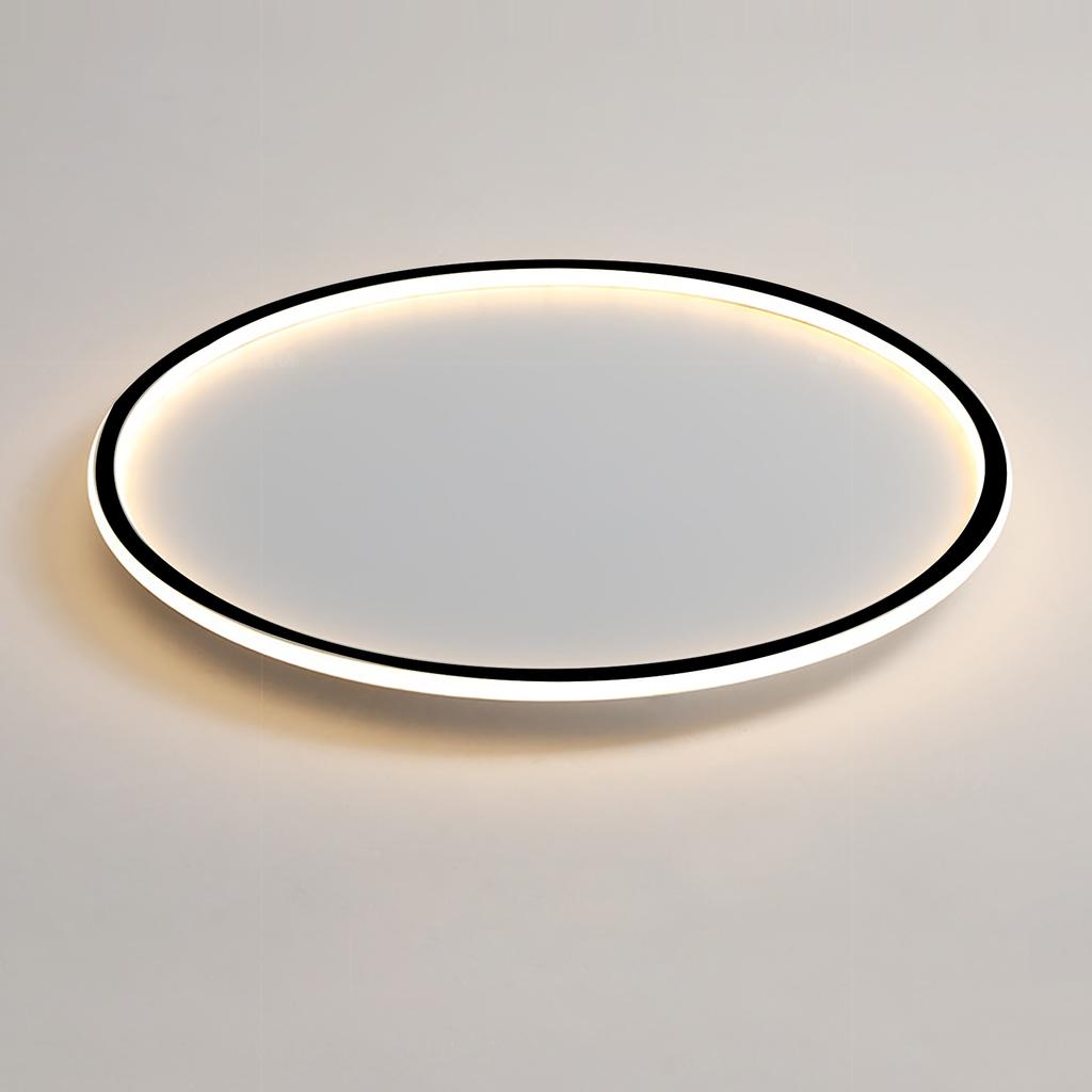 Round Flat Panel Light Minimalist Nordic Style LED Ceiling Mount Disk Light for Living Room