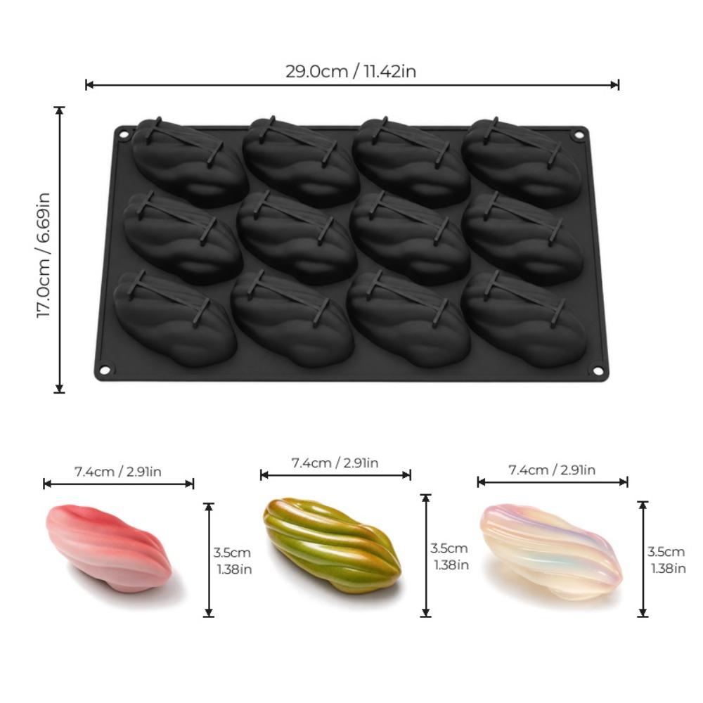 3D Mousse Cake Mold Flexible French Dessert Mold Dishwasher Safe Jelly Pudding Mold Kitchen