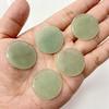 30MM Natural Round Stone Slice Pendant White Rose Quartzs Lapis Tiger Eye Aventurine for Jewelry Making Diy Necklace Earrings