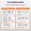 Dryer Vent Hose, 127MM Insulated Flexible Duct 7.62M Long with 2 Duct Clamps, Heavy-Duty Three Layer Protection for HVAC Heating Cooling Ventilation