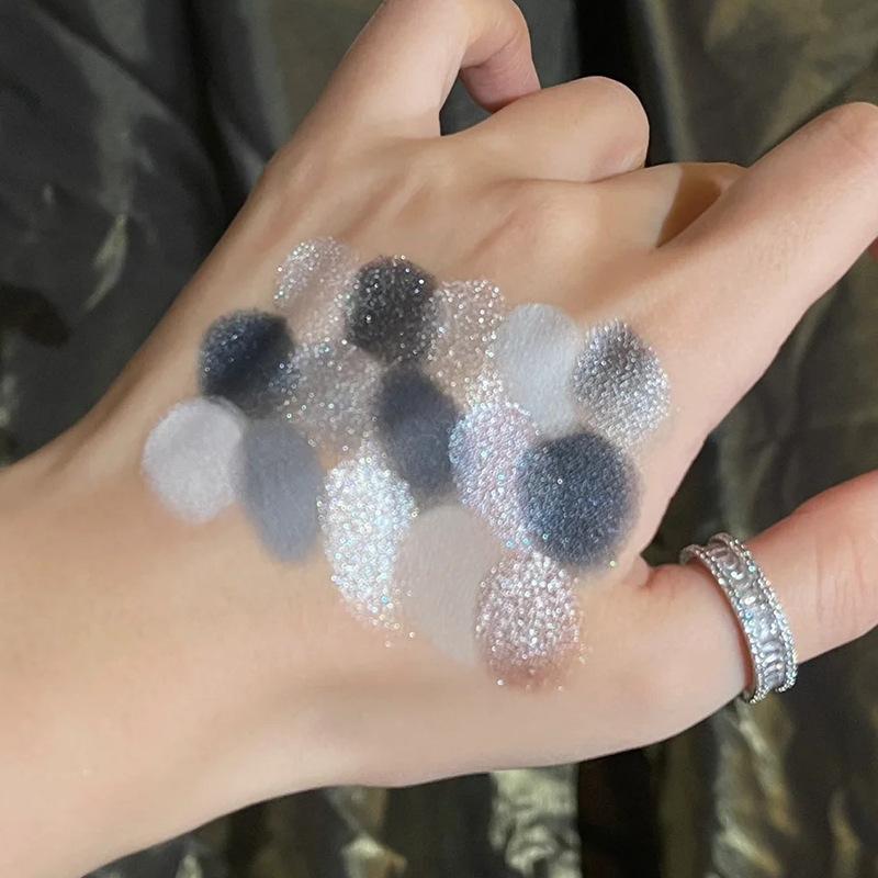 Sweet Cool 15 Colors Eyeshadow Palette Pearlescent Burst Flash Black Gray Super Fire Pure Desire Broken Diamond Punk Smoky Makeup Eyeshadow Palette