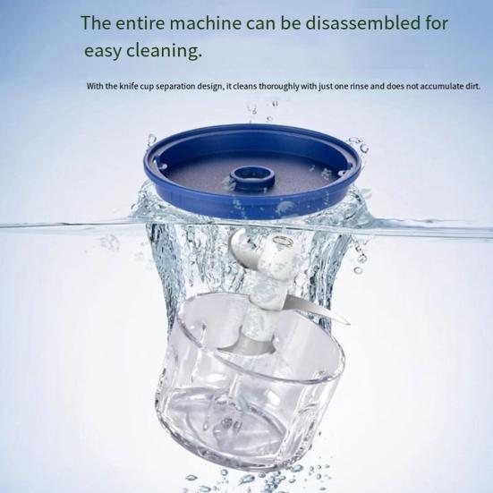 Электрический измельчитель чеснока Маленькая мясорубка Защита от брызг Нержавеющая сталь Фарш Фрукты и овощи Кухонный комбайн Кухонные блендеры