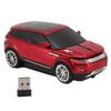 Cool 3D Sports Car Shape Wireless Gaming Mouse with USB 1600 DPI Wireless Car Mouse for and Gaming 2.4GHz Receiver, PC, Computer, Laptop, (Red)