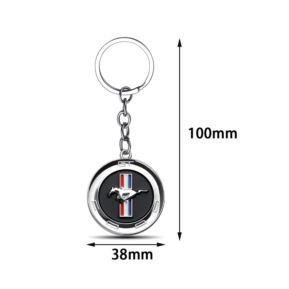 NOBP7 3D Metal Alloy Car Keychain Badge Logo Auto Decor Accessory For Ford Fiesta Focus 2 Mondeo mk4 Mustang Ranger Kuga S-MAX Transit