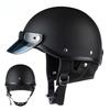 Retro Half Helmet Male Battery Electric Locomotive Classic Motorcycle Helmet Electric Vehicle Four Seasons General Safety Helmet
