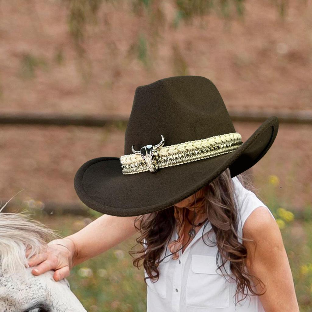 Ковбойская шляпа Удобная Классическая Декор Аксессуары для костюма Стильная