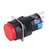 5PCS Momentary Push Button   LA16‑11Celsius 6‑M AC 250V 3A   30V 5A Round Button