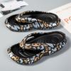 Fashion Men Fashion Flip Flops Home Slippers 2024 New Summer Printing Personality Korean Beach Shoes Male Flat Casual Soft Sole Slides