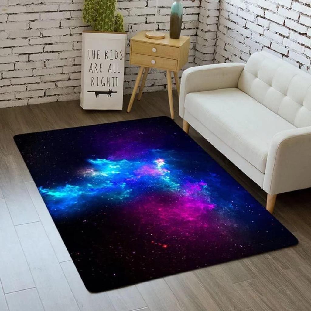 3D Галактика Ковер Космос Кухонный Коврик для Детской Комнаты Мальчика Нескользящий Ковер для Ползания в Детской Игровые Коврики для Столовой