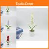 Hyacinth Simulation Plant Pot With Plastic And Silk Material For Home Wedding And Uses Photography