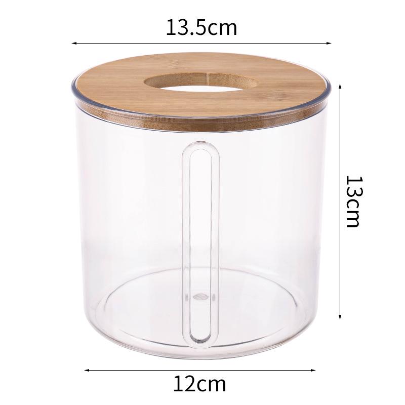 Прозрачная бамбуковая коробка для салфеток — креативный держатель для салфеток с индивидуальным логотипом