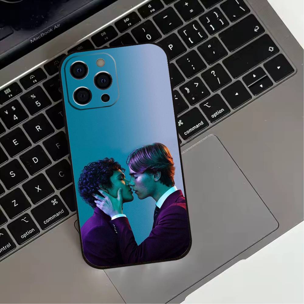 W-Warm New H-Heartstopper Movie Phone Case For iPhone 17,16,15,14,13,12,11 Plus,Pro Max,XS,Soft Silicone Black Cover
