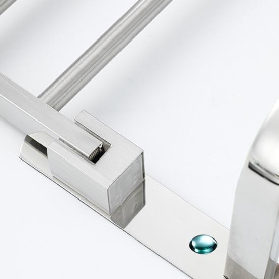 Полка для полотенец Складная Полка для полотенец с Подвижными Крючками Ржавчиностойкая Настенная