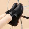 Women's Spring Autumn New Slope Heel Women's Shoes Comfortable for Commuting Soft Soled Lightweight Sports Simple Single Shoes