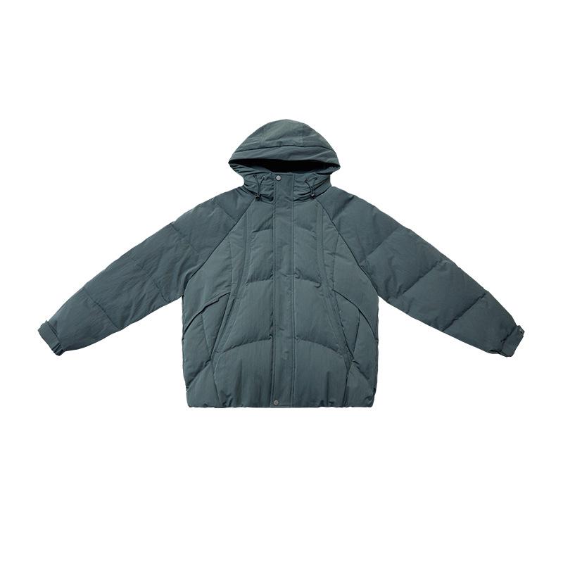 Мужская пуховая куртка оверсайз на 90% из гусиного пуха - Высокий объем и усиленное тепло